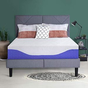sleeplace 12 inch metis multi layer memory foam mattress cobalt blue (king)