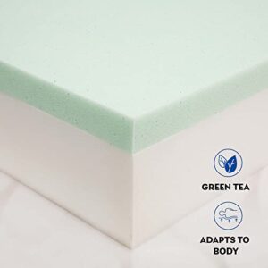 TMEOSK Full Size Mattress, 8 inch Gel Memory Foam Mattress, Green Tea Infused for a Cool Sleep, Breathable Removable Quilted Cover, Bed in a Box, Medium Firm Feel with Motion Isolating (Full)