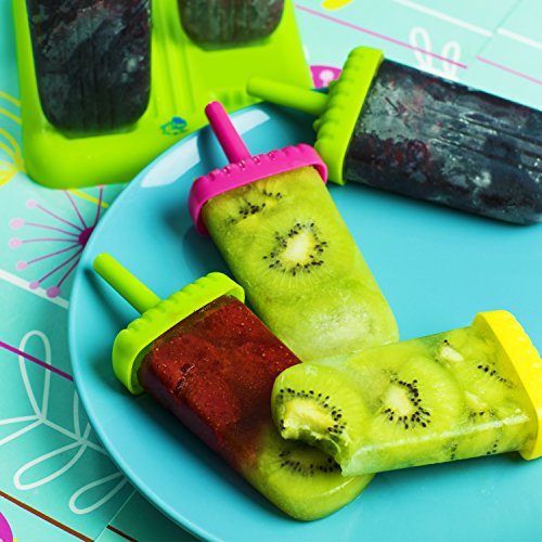 Popsicle Molds Set - 6 Pack Popsicle Mold Ice Popsicle Molds BPA Free Ice Popsicle Mold Ice Pop Mold Ice Popsicles Maker Fun for Kids and Adults (assorted)