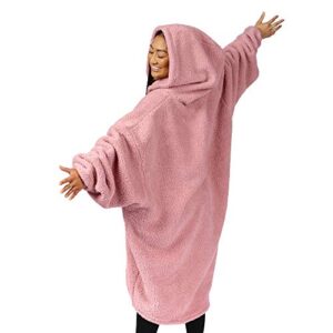 THE COMFY Original Teddy Bear Quarter-Zip | Oversized Microfiber & Sherpa Wearable Blanket, Seen On Shark Tank, One Size Fits All