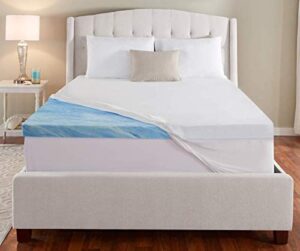 serta perfect sleeper - queen - 3 inch - gel swirl memory foam mattress topper - 60" x 80" x 3"