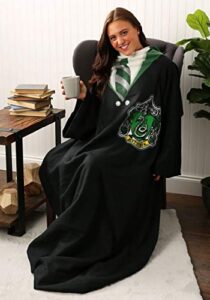northwest comfy throw blanket with sleeves, 48 x 71 inches, slytherin rules