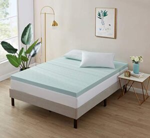 empyrean bedding mattress topper - 3 inch memory foam mattress topper, gel infused cooling mattress pad, california king size.