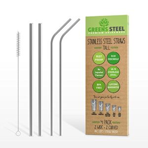 stainless steel straws (tall)