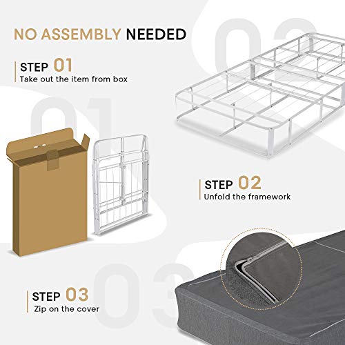 Rio Foldable 9inch Mattress Foundation Smart Twin XL Box Spring