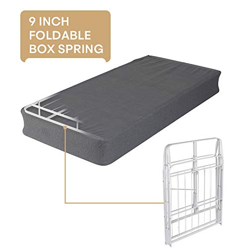 Rio Foldable 9inch Mattress Foundation Smart Twin XL Box Spring