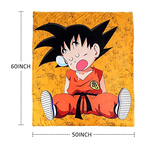 Anime Blankets Characters Super Soft Flannel Throw Blanket 50"x60" Warmth Shaggy Blanket for Couch Bed