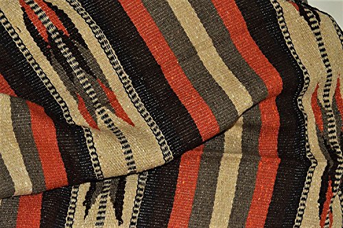 Galaxy Reborn Mexican Blanket Handwoven XLarge Tribal Arrow Falsa in Burnt Umbre Heavyweight Premium Blanket Mexican Yoga Bohemian Throw Indian Rug Serape