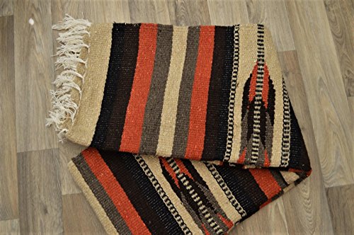 Galaxy Reborn Mexican Blanket Handwoven XLarge Tribal Arrow Falsa in Burnt Umbre Heavyweight Premium Blanket Mexican Yoga Bohemian Throw Indian Rug Serape