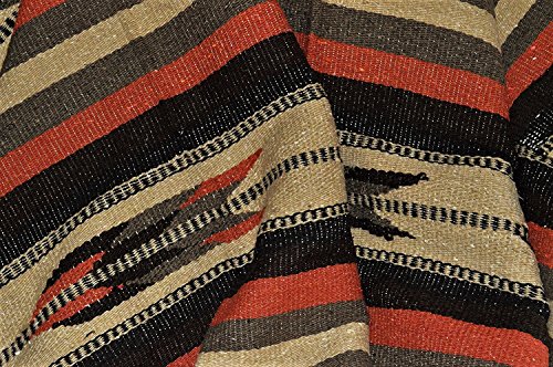 Galaxy Reborn Mexican Blanket Handwoven XLarge Tribal Arrow Falsa in Burnt Umbre Heavyweight Premium Blanket Mexican Yoga Bohemian Throw Indian Rug Serape