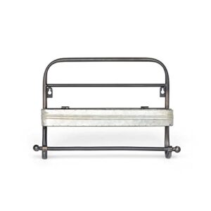 park hill collection eac80526 cookhouse towel rack, 18-inch length, metal