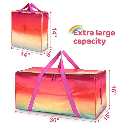 Heavy Duty Extra Large Moving Bags - Waterproof Storage Bags With Zipper And Handles,Backpack Straps Strong Tote Bags For Clothes,Alternative To Moving Box, Handbags