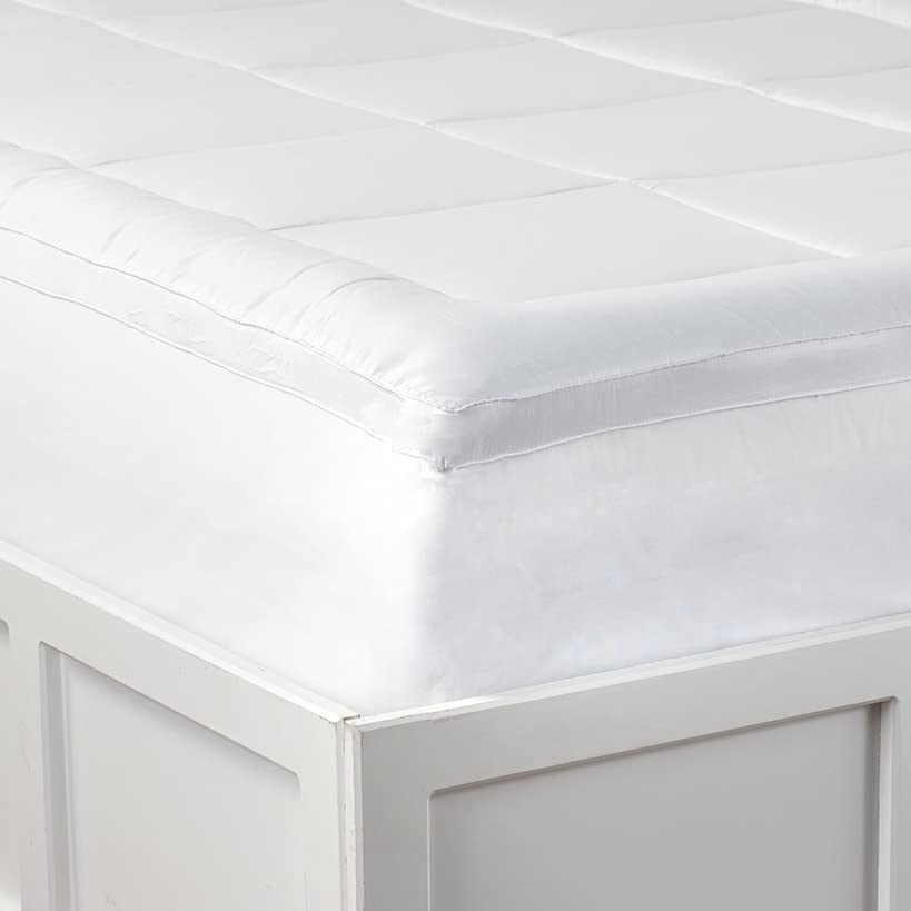 Stay Put Fitted Fiberbed Mattress Topper with Elastic Skirt - Full