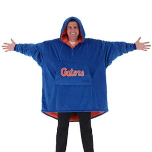 THE COMFY Original Quarter-Zip | University of Florida Logo & Insignia | Oversized Microfiber & Sherpa Wearable Blanket with Zipper, Seen On Shark Tank, One Size Fits All