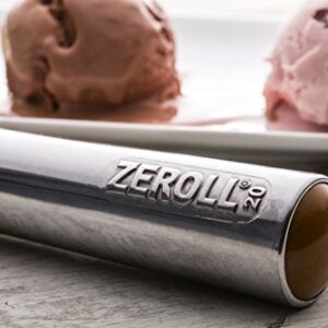 Zeroll 1020 Original Ice Cream Unique Liquid Filled Heat Conductive Handle Simple One Piece Aluminum Design Easy Release 40 Scoops per, 2-Ounce, Silver