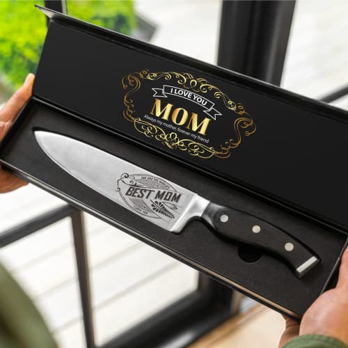 CUTLINX Birthday Gifts for Mom from Daughter Son Kids - Mothers day Gifts Ideas - Cooking Gifts for Best Mom Ever - Kitchen Chef Knife Gift Set