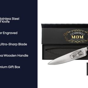 CUTLINX Birthday Gifts for Mom from Daughter Son Kids - Mothers day Gifts Ideas - Cooking Gifts for Best Mom Ever - Kitchen Chef Knife Gift Set