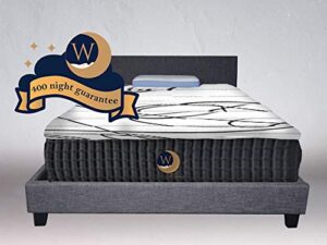 nbd corp luna series 12” dual-firmness hybrid cool sleep mattress by wonderdreamz made with certipur-us certified foam & individually encased pocket springs. 400-night sleep trial & 10 yr warranty