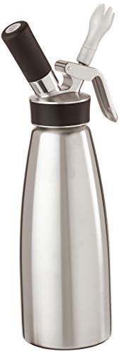 iSi North America Cream Profi Whip Professional Cream Whipper For All Cold Applications, Stainless/Black, 1 Quart