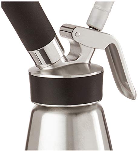 iSi North America Cream Profi Whip Professional Cream Whipper For All Cold Applications, Stainless/Black, 1 Quart