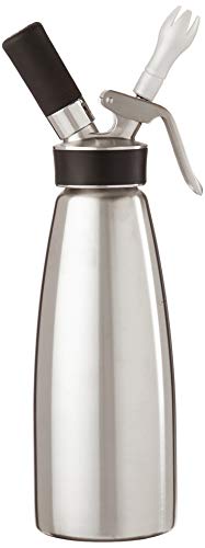 iSi North America Cream Profi Whip Professional Cream Whipper For All Cold Applications, Stainless/Black, 1 Quart