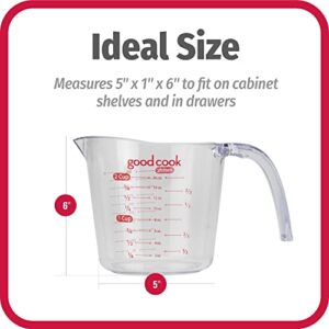 BRADSHAW INTERNATIONAL 19864 2Cup Plastic Measuring Cup