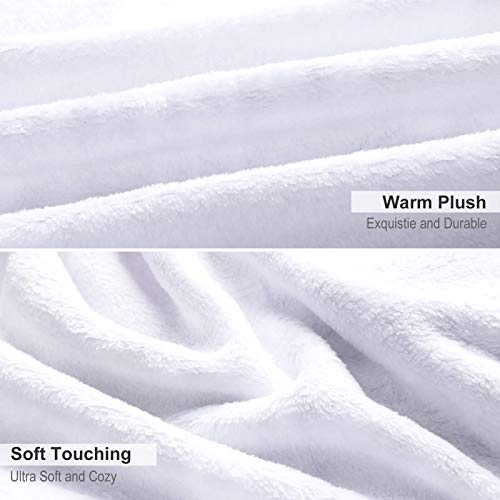 Flannel Throw Blanket Super Soft Fluffy Comfortable Bed Warm Blanket Suitable for Couch Bed Living Room Sofa Bedroom 50"x60"