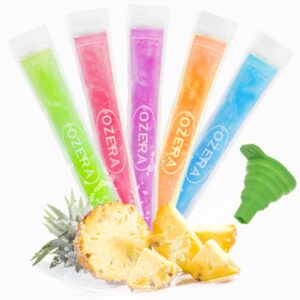 150 Pack Popsicle Bags, Ice Pop Bags for Kids Adults, Disposable DIY Popsicle Molds Bags with Silicone Funnel for DIY Healthy Snacks, Yogurt, Juice and Fruit Smoothies