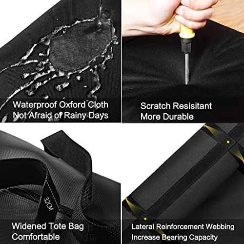 Evealyn Moving Bags Heavy Duty Extra Large 120L, Waterproof Luggage Storage Bags with Totes ,College Storage Bags Packing bags for Moving with Zippers for Clothes,Space Saving College Carrying Bag 2 Pack (Black)