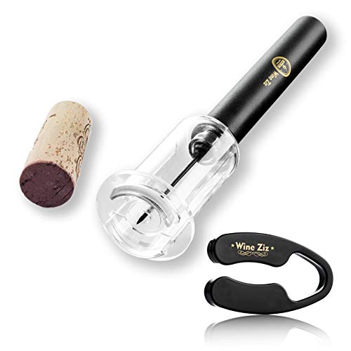 Wine Ziz Amazingly Simple Wine Opener with Foil Cutter Gift Set for Wine Lovers | Upgraded Wine Pump Air Pressure Wine Bottle Opener Easy Cork Remover Corkscrew | Wine Bottle Openers