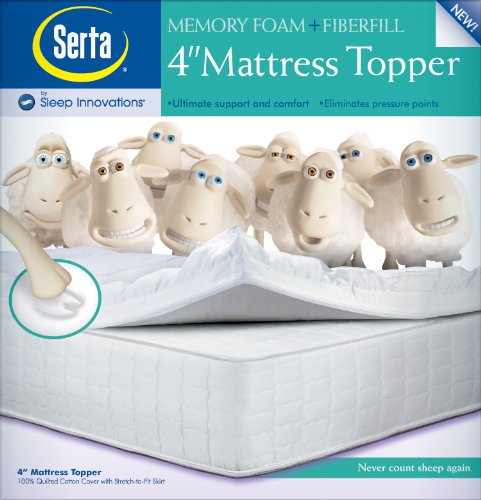 Serta 4-Inch Dual Layer Mattress Topper,King