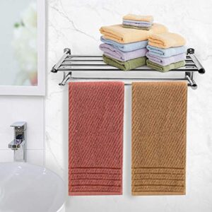 Kadimendium Bathroom Shelf Towel Rack Tight Towel Rail for Multiple Towels Toilets