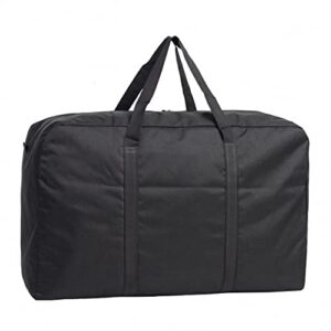 black large storage bags, oxford cloth 600d waterproof fold storage bag with reinforced handles, heavy-duty storage bag for clothing, blanket, moving supplies, space saving
