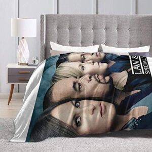 eppedtul law & order svu team ultra-soft micro fleece blanket couch 60"" x50