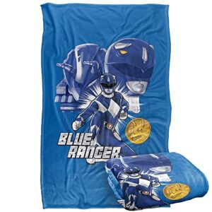 power rangers blue ranger silky touch super soft throw blanket 36" x 58"