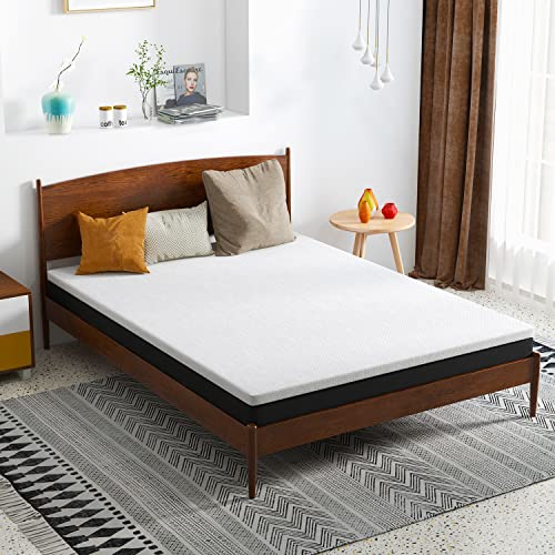 wOod-it 2 in 1 Twin Mattress,Memory Foam Mattress, Medium Firm Bed Mattress with Cover, Pressure Relieving Mattress Bunk Bed (White, 6 Twin)