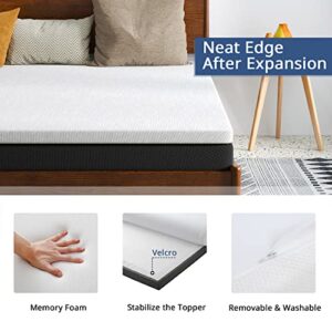 wOod-it 2 in 1 Twin Mattress,Memory Foam Mattress, Medium Firm Bed Mattress with Cover, Pressure Relieving Mattress Bunk Bed (White, 6 Twin)