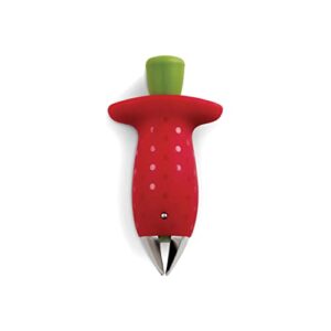 chef'n original stem gem strawberry huller, red/green -