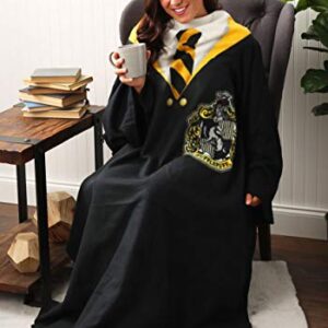 Northwest Comfy Throw Blanket with Sleeves, 48 x 71 Inches, Hufflepuff Rules