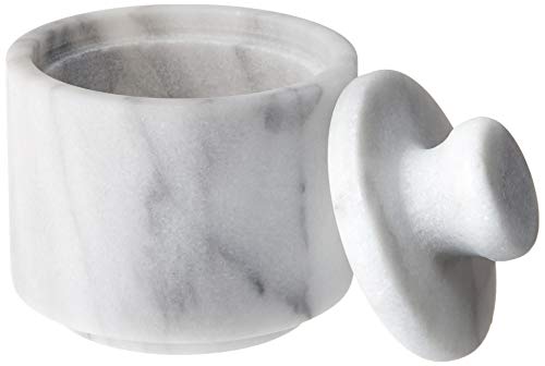 Fox Run Marble Salt Cellar, White 3" x 3"