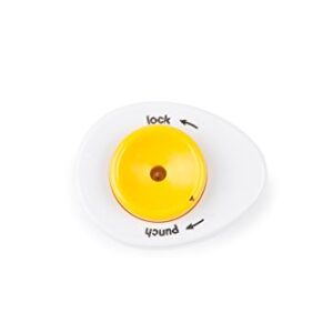 Fox Run Hard Boiled Egg Piercer, with Safety Lock Feature, White