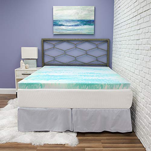 BioPEDIC 3" Gel Swirl Memory Foam Mattress Topper, Twin