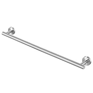 above mode – 24 inch sturdy brushed stainless steel towel bar to hang your towel smoothly – wall mounted & rust proof bathroom towel bar