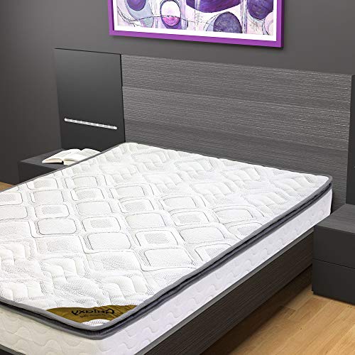 Spinal Solution 9-Inch Medium Firm Foam Encased Pillowtop Pocketed Coil Innerspring Fully Assembled Mattress, Good For The Back Twin White