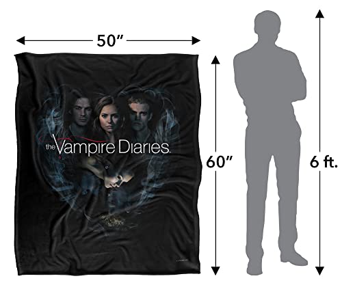 Vampire Diaries Hearts Desire Officially Licensed Silky Touch Super Soft Throw Blanket 50" x 60"