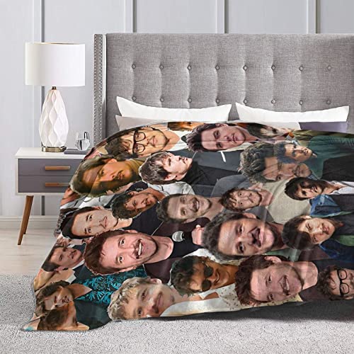 JULES Soft Pedro Pascal Collage Blanket 40'' x 50'' Flannel Fleece Blankets for Home Sofa Bed Room