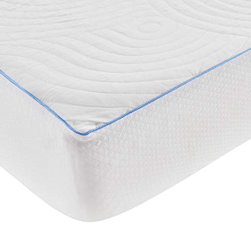 Tempur-Pedic TEMPUR-Adapt + Cooling 3-Inch Queen Mattress Topper Medium Luxury Premium Foam, Washable Cover, Medium Cooling Topper,White & Cool Luxury Mattress Protector, Queen, White