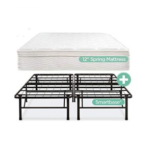 night therapy spring 12 inch euro box top mattress and smartbase complete set, king