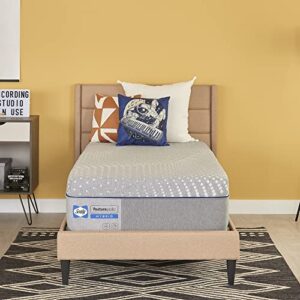 sealy posturepedic hybrid lacey soft feel mattress and 9-inch foundation, twin xl