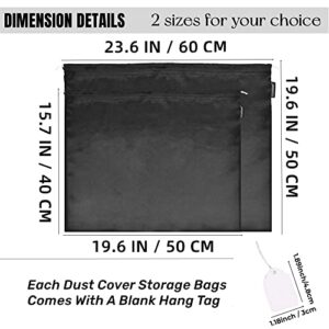 2 PCS Dust Cover Storage Bags Silk Dustproof Drawstring Bag storage pouch Satin Bags for Packaging Handbags, Purses, Shoes Boots Home Storage Bags